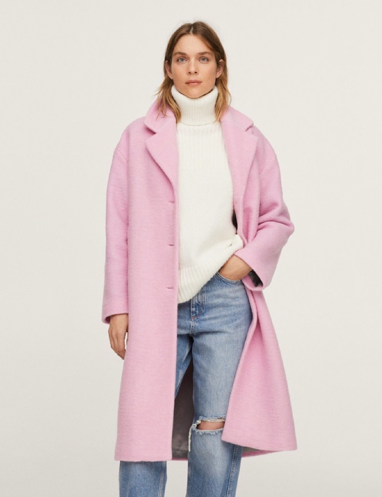 manteaux femme rose