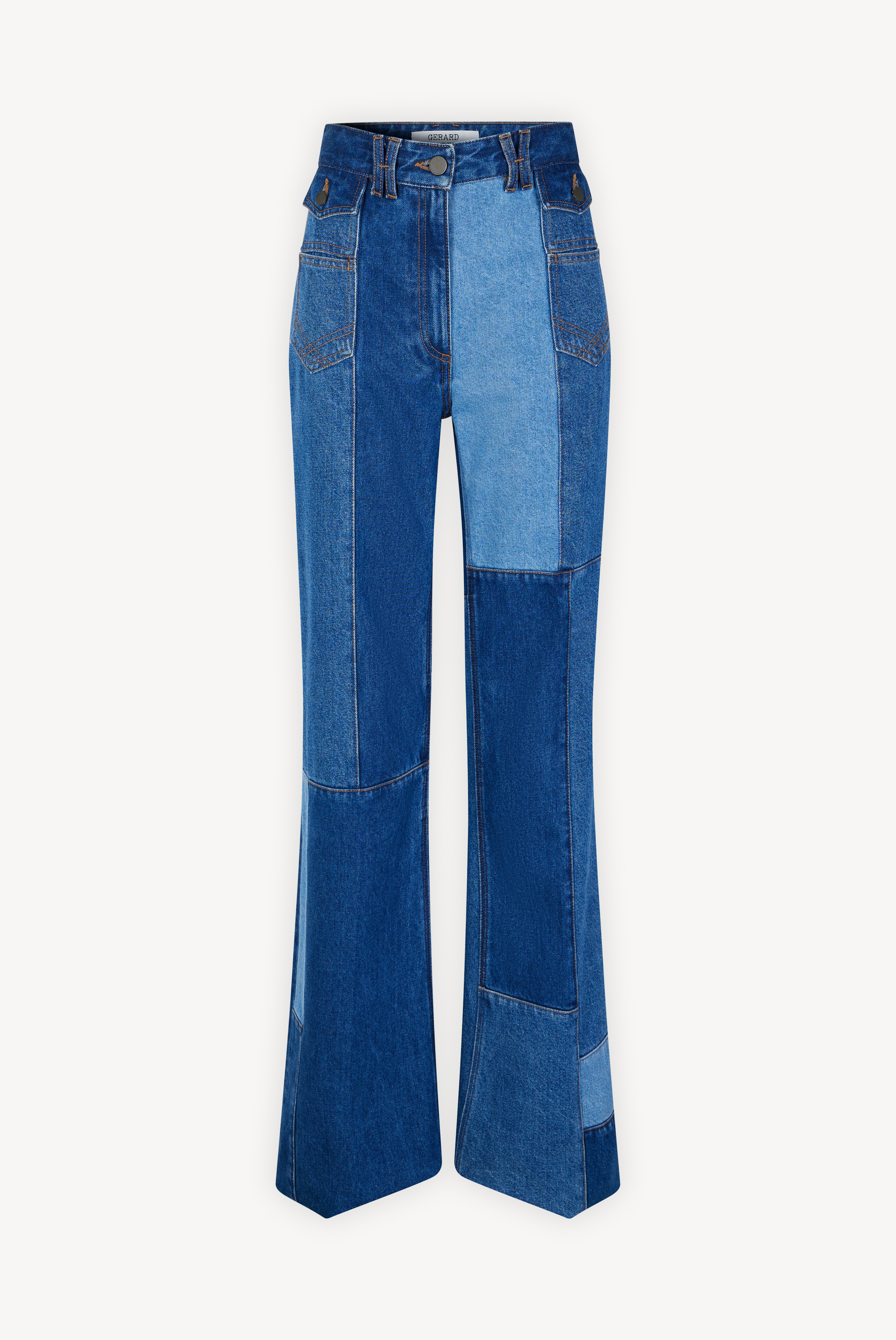 Lilas, wide-leg, bootcut, patchwork 
