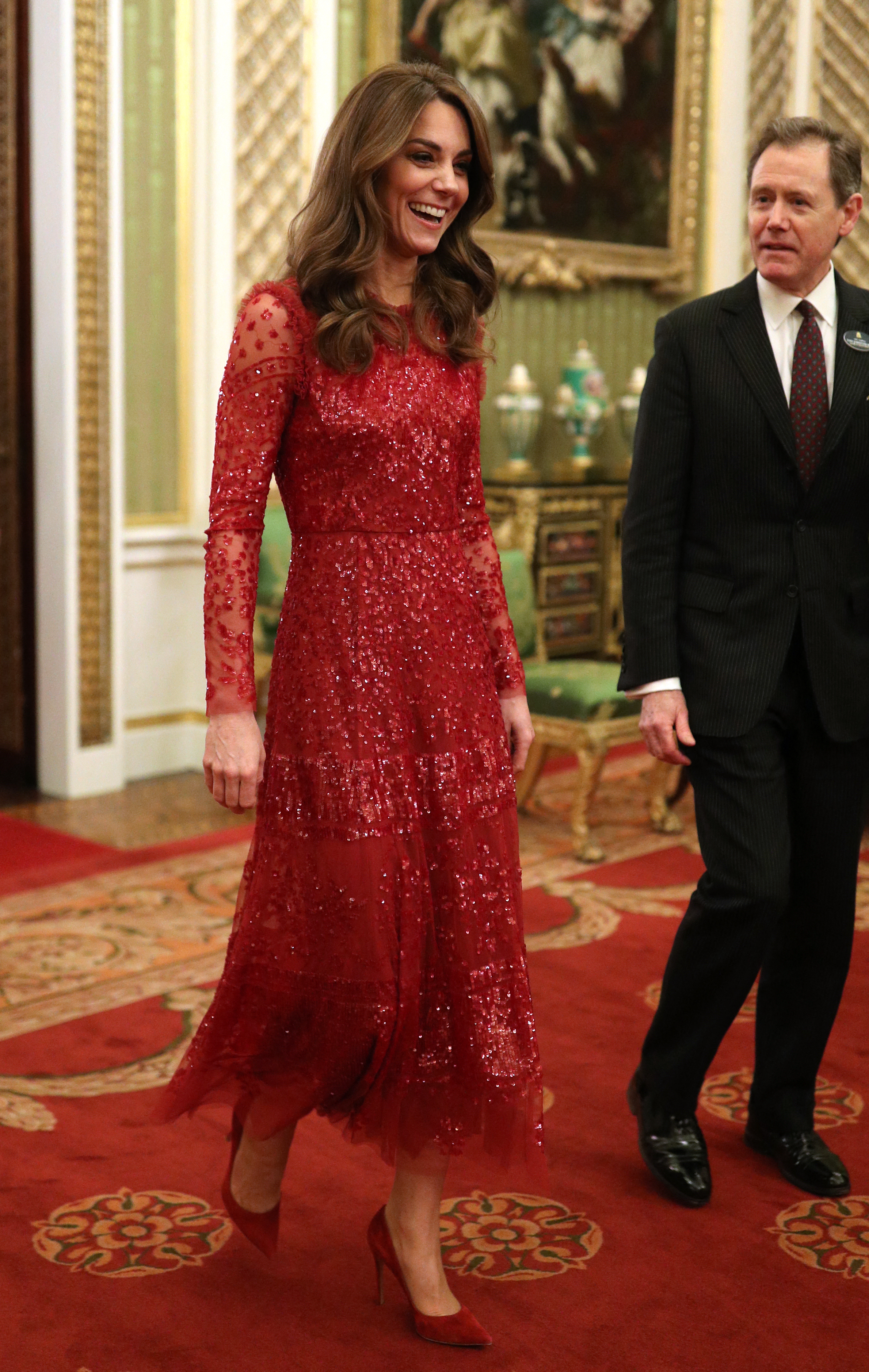 Sur le tapis rouge des Baftas, Kate Middleton a brillé avec des